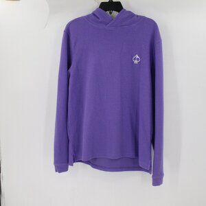 Pins and aces sweatshirt men's S hoodie long sleeve purple golf cotton pullover